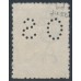 AUSTRALIA - 1920 1/- blue-green Kangaroo, die IIB, perf. OS, used – ACSC # 33Aba