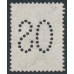 AUSTRALIA - 1913 1/- deep green Kangaroo, perf. large OS, used – ACSC # 30Ab