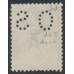 AUSTRALIA - 1915 6d ultramarine Kangaroo, die II, perf. OS, dry ink, used – ACSC # 19Aba+c