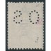 AUSTRALIA - 1913 2d grey Kangaroo, 1st watermark, with ink clogging, used – ACSC # 5Cbc