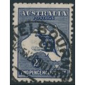 AUSTRALIA - 1917 2½d intense indigo Kangaroo, 3rd watermark, used – ACSC # 11D
