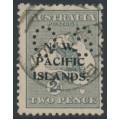 AUSTRALIA / NWPI - 1919 2d grey Kangaroo, 3rd watermark, perforated OS, used – SG # O6