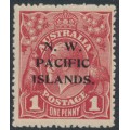 AUSTRALIA / NWPI - 1918 1d brown-red KGV Head (shade = G32), die II, MH – SG # 103b