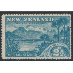 NEW ZEALAND - 1898 2½d blue Lake Wakitipu, no watermark, perf. 15, MH – SG # 249