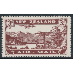 NEW ZEALAND - 1931 3d chocolate Airmail, MH – SG # 548