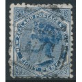 NEW ZEALAND - 1885 8d blue QV (2nd Sideface), NZ star watermark (6mm), perf. 12:11½, used – SG # 192