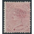 NEW ZEALAND - 1898 1/- red-brown QV (2nd Sideface), NZ star watermark (7mm), perf. 12:11½, MH – SG # 203
