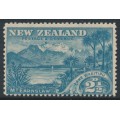 NEW ZEALAND - 1898 2½d blue Lake Wakitipu, perf. 15:15, no watermark, MH – SG # 249a