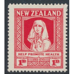 NEW ZEALAND - 1930 1d+1d scarlet Health Stamp, MH – SG # 545