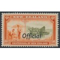 NEW ZEALAND - 1940 6d green/violet Centennial, o/p OFFICIAL, MNH – SG # O148