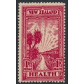 NEW ZEALAND - 1933 1d+1d carmine Health Stamp, MH – SG # 553