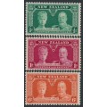 NEW ZEALAND - 1935 ½d to 6d KGV Silver Jubilee set of 3, MNH – SG # 573-575