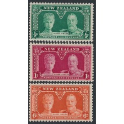 NEW ZEALAND - 1935 ½d to 6d KGV Silver Jubilee set of 3, MNH – SG # 573-575