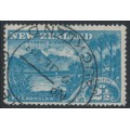 NEW ZEALAND - 1898 2½d blue Lake Wakitipu, no watermark, perf. 15:15, used – SG # 249