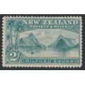 NEW ZEALAND - 1898 2/- grey-green Milford Sound, no watermark, perf. 14:14, MH – SG # 258