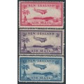 NEW ZEALAND - 1935 1d to 6d Airmail set of 3, MNH – SG # 570-572