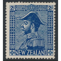 NEW ZEALAND - 1926 2/- deep blue King George V (Admiral), MH – SG # 466w