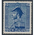 NEW ZEALAND - 1926 2/- deep blue King George V (Admiral), MH – SG # 466