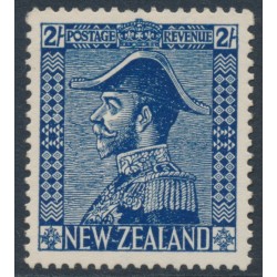 NEW ZEALAND - 1926 2/- deep blue King George V (Admiral), MH – SG # 466
