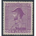 NEW ZEALAND - 1926 3/- mauve King George V (Admiral), mint hinged – SG # 467