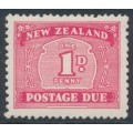 NEW ZEALAND - 1949 1d carmine Postage Due, multi watermark, MH – SG # D45