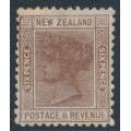 NEW ZEALAND - 1888 6d brown QV (2nd Sideface), NZ star watermark (7mm), perf. 12:11½, MNG – SG # 201