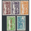 NEW ZEALAND - 1931-1934 Airmail set of 3 plus overprints, MH – SG # 548-551+554