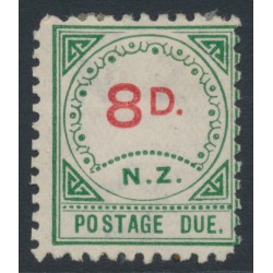 NEW ZEALAND - 1899 8d carmine/green Postage Due, MH – SG # D2