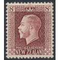 NEW ZEALAND - 1922 8d red-brown KGV definitive, perf. 14:13½, MH – SG # 428