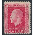 NEW ZEALAND - 1916 6d carmine KGV definitive, perf. 14:14, MH – SG # 434