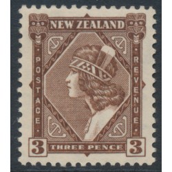 NEW ZEALAND - 1936 3d brown Maori Girl, multi watermark, MNH – SG # 582