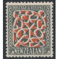 NEW ZEALAND - 1938 9d red/grey-black Maori Panel, inverted watermark, MNH – SG # 587bw