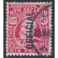 NEW ZEALAND - 1910 6d carmine KEVII, overprinted OFFICIAL, used – SG # O75
