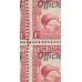 NEW ZEALAND - 1936 1d scarlet Kiwi block with cracked plate, o/p OFFICIAL, MNH – SG # O115