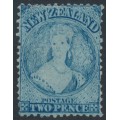 NEW ZEALAND - 1864 2d pale blue QV Chalon, perf. 12½, star watermark, MNG – SG # 113