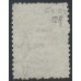 NEW ZEALAND - 1864 1/- green QV Chalon, perf. 12½, star watermark, used – SG # 124