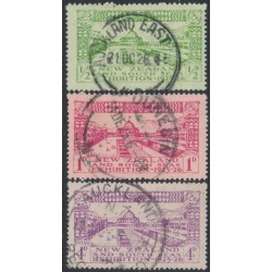 NEW ZEALAND - 1925 Dunedin Exhibition set of 3, used – SG # 463-465