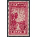 NEW ZEALAND - 1933 1d+1d carmine Health Stamp, MH – SG # 553