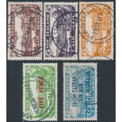 NEW ZEALAND - 1931-1934 Airmail set of 3 plus overprints, used – SG # 548-551+554