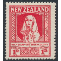 NEW ZEALAND - 1929 1d+1d scarlet Health Stamp, MNH – SG # 544