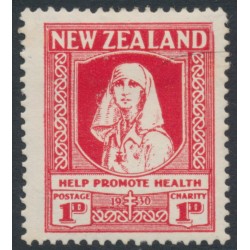 NEW ZEALAND - 1930 1d+1d scarlet Health Stamp, MH – SG # 545