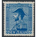 NEW ZEALAND - 1926 2/- deep blue King George V (Admiral), MH – SG # 466