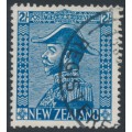 NEW ZEALAND - 1927 2/- light blue King George V (Admiral), used – SG # 469