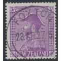 NEW ZEALAND - 1926 3/- mauve King George V (Admiral), used – SG # 467