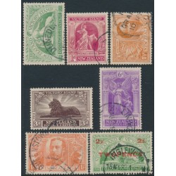 NEW ZEALAND - 1920 ½d to 1/- Victory in WWI set of 7, used – SG # 453-459