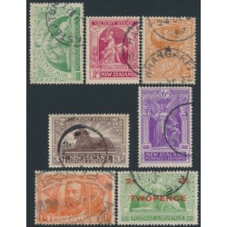 NEW ZEALAND - 1920 ½d to 1/- Victory in WWI set of 7, used – SG # 453-459