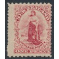 NEW ZEALAND - 1901 1d carmine Universal Postage, perf. 11:14, MH – SG # 290a