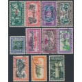 NEW ZEALAND - 1940 British Sovereignty set of 11, o/p OFFICIAL, used – SG # O141-O151