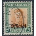NEW ZEALAND - 1949 2/- brown-orange/green KGVI, o/p OFFICIAL, used – SG # O158