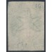NEW ZEALAND - 1862 1/- deep green QV Chalon, imperforate, star watermark, used – SG # 46